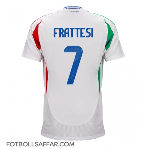 Italien Davide Frattesi #7 Bortatröja EM 2024 Kortärmad